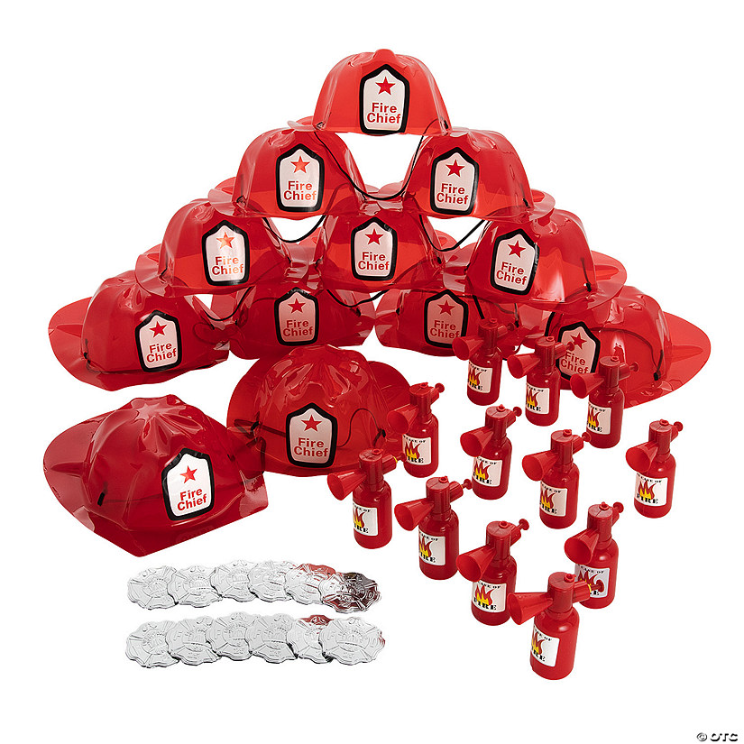 Firefighter Dress Up Kit for 12 36 Pc. Oriental Trading