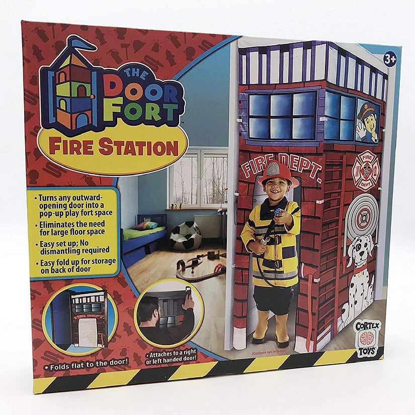 Firefighter Fire Station Doorway Fort Attach to Door Play Tent Cortex Toys Image