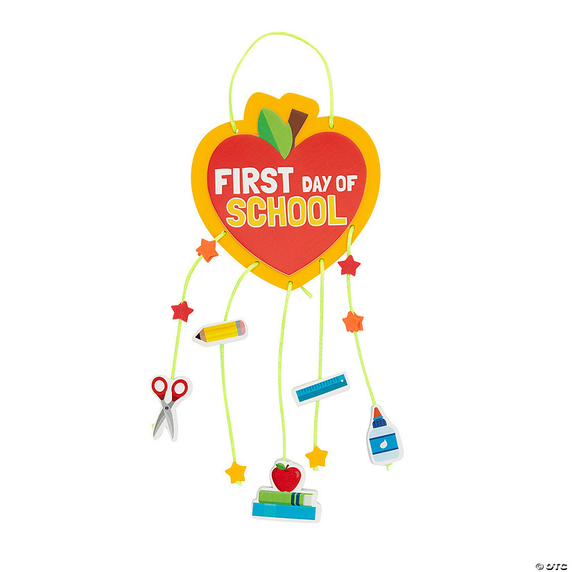 First Day of School Mobile Craft Kit - Makes 12 Image