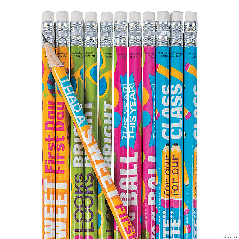 First Day of School Pencils - 24 Pc. Image