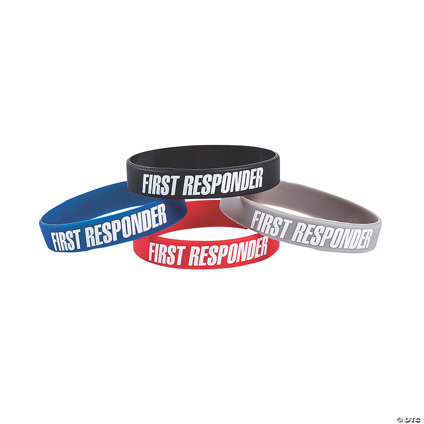 First Responder Awareness Bracelets - 24 Pc. Image