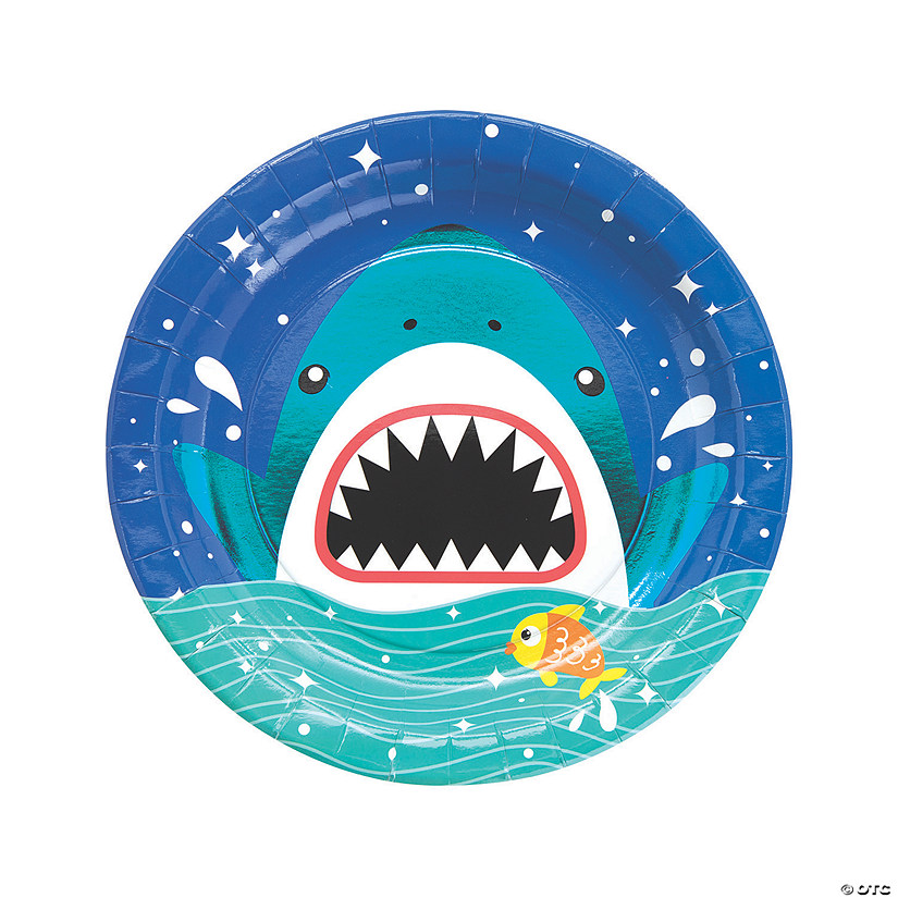 Fish & Shark Party Dinner Paper Plates - 8 Ct. Image