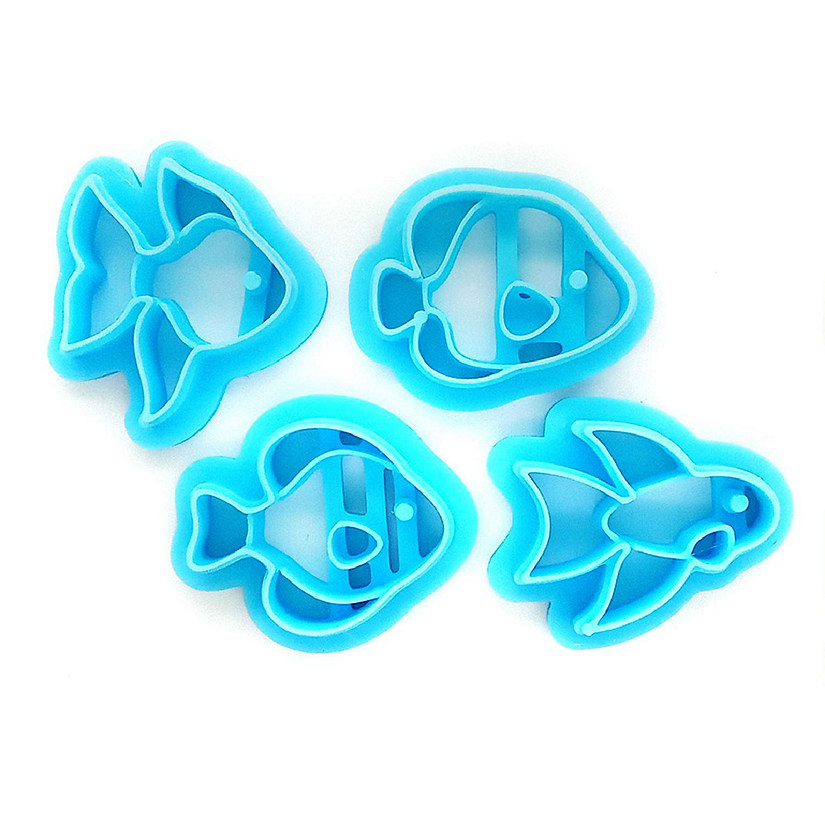 Fish Cutters for Polymer or Air Dry Clay, 4 pcs Image