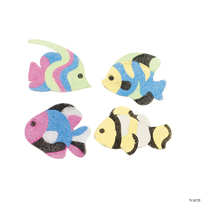Fish Sand Art Magnet Craft Kit - Makes 12 Image