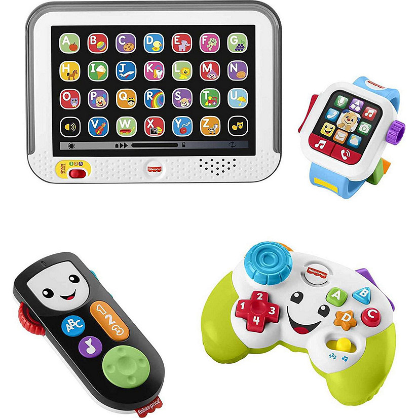 Fisher-Price Laugh & Learn Tune in Tech Set, Gift Set of 4 Musical Role-Playing Toys Image