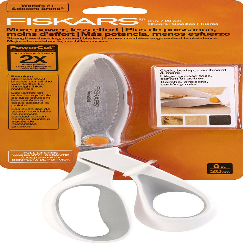 Fiskars Built to DIY Softgrip PowerCut Shears-8" Image
