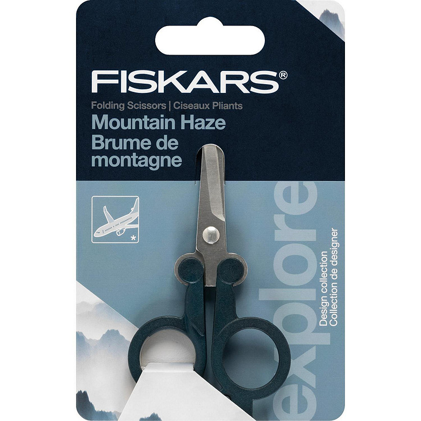 Fiskars Designer Folding Scissors 4"-Mountain Haze Image