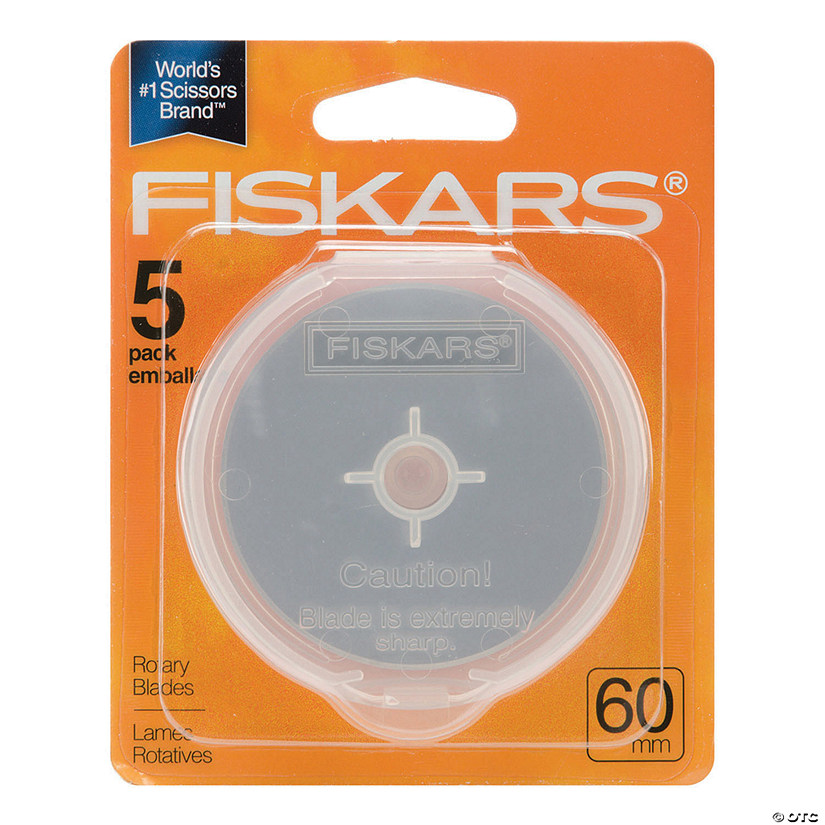 Fiskars Rotary Cutter Blade Refill 60mm 5/Pkg Oriental Trading