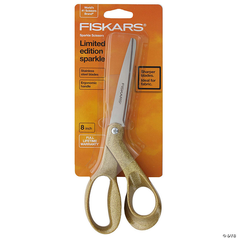 Fiskars Scissor 8" Sparkle Gold