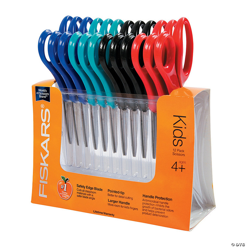 Fiskars&lt;sup&gt;&amp;#174;&lt;/sup&gt; Pointed-Tip Scissors Classpack - 12 Pc. Image