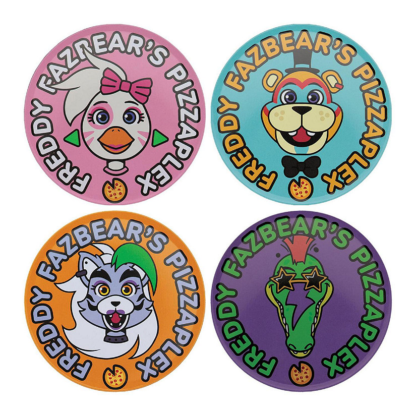 Five Nights at Freddy's 4-Piece Printed Drink Coaster Set Image