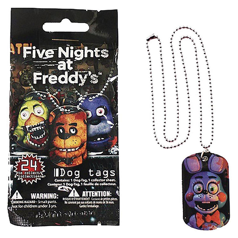 Five Nights At Freddy's Blind Bag Dog Tag - One Random Image
