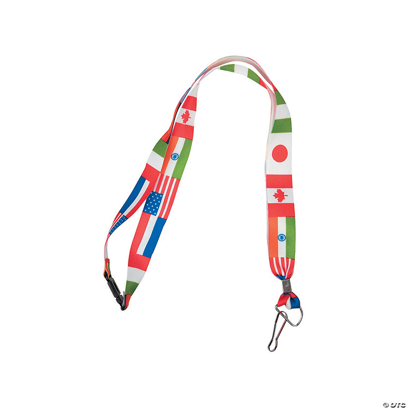 Flag of All Nations Breakaway Lanyards - 12 Pc. Image