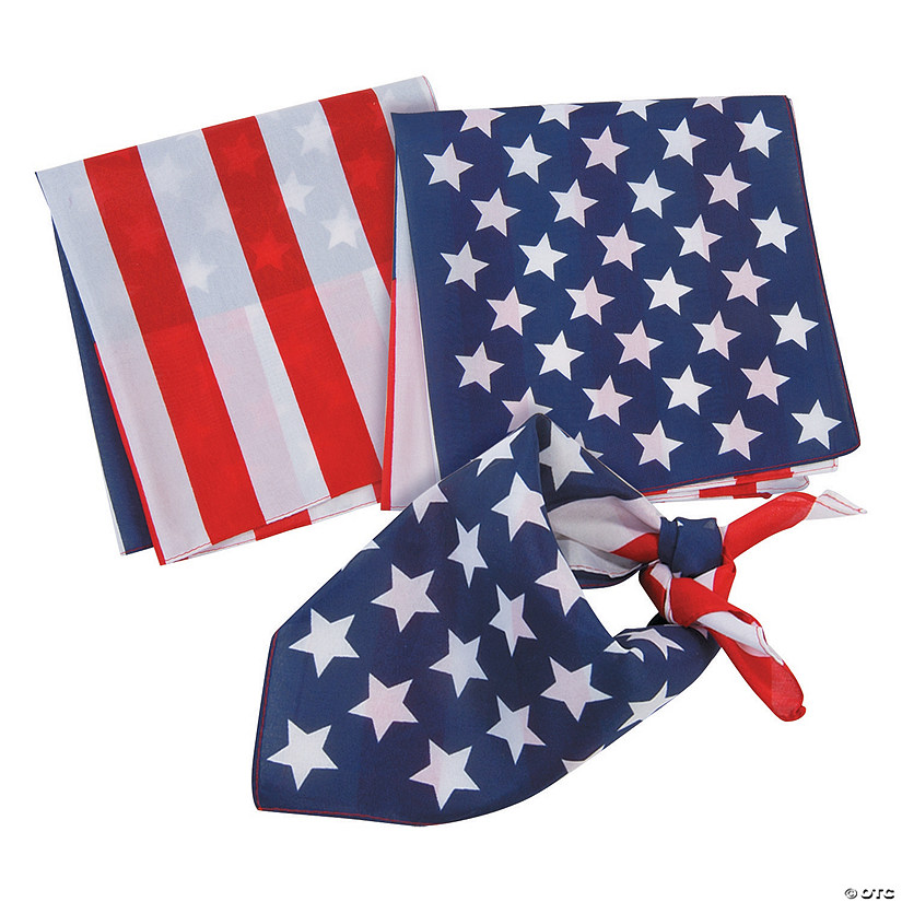 Flag Print Bandanas - 12 Pc. Image Thumbnail