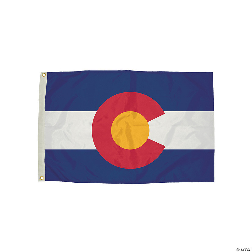 FlagZone Durawavez Nylon Outdoor Flag with Heading & Grommets - Colorado, 3' x 5' Image