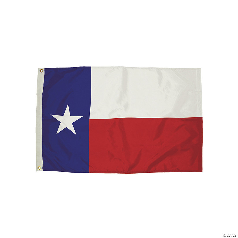 FlagZone Durawavez Nylon Outdoor Flag with Heading & Grommets, Texas, 3' x 5' Image