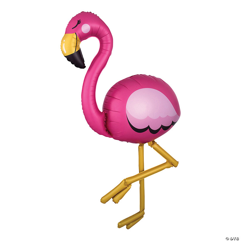 Flamingo Airwalker 68" Mylar Balloon Image