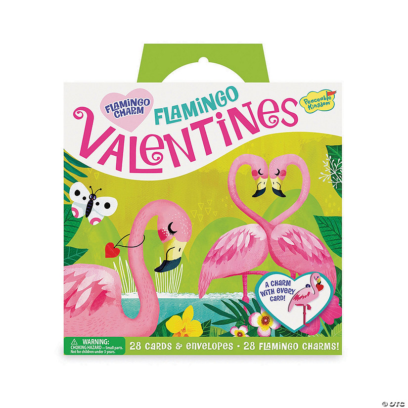 Flamingo Charms with Valentine's Day Card for 28 Image
