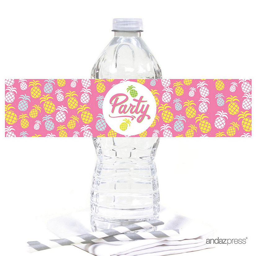 Flamingo Pine Bottle Labels 20pk 2.5x8.5in Image