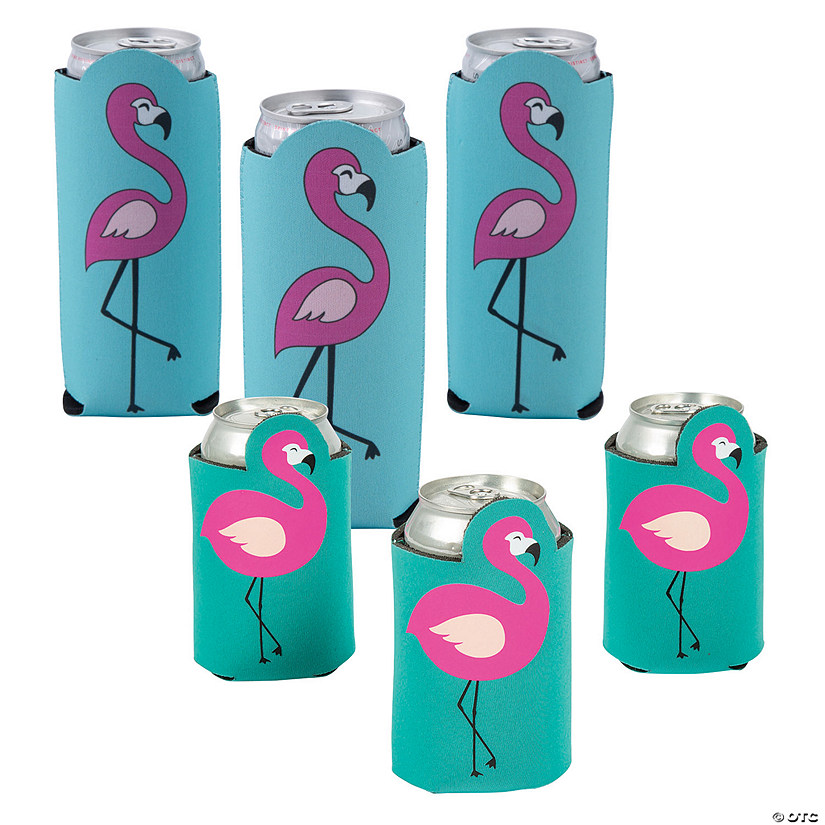 Flamingo Shaped Can Cooler Kit for 24 Image