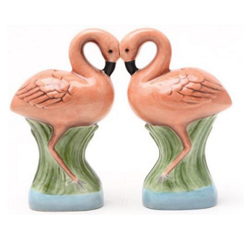 Flamingos Ceramic Salt and Pepper Shaker Set Image