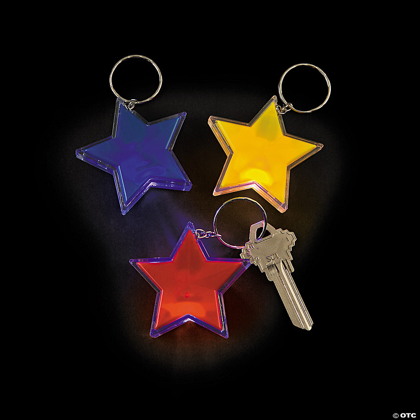 Flashing Star Keychains Discontinued