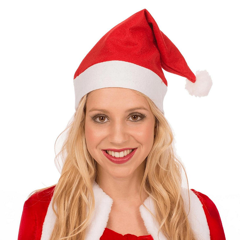 Fleece Santa Hat Costume Accessory Image
