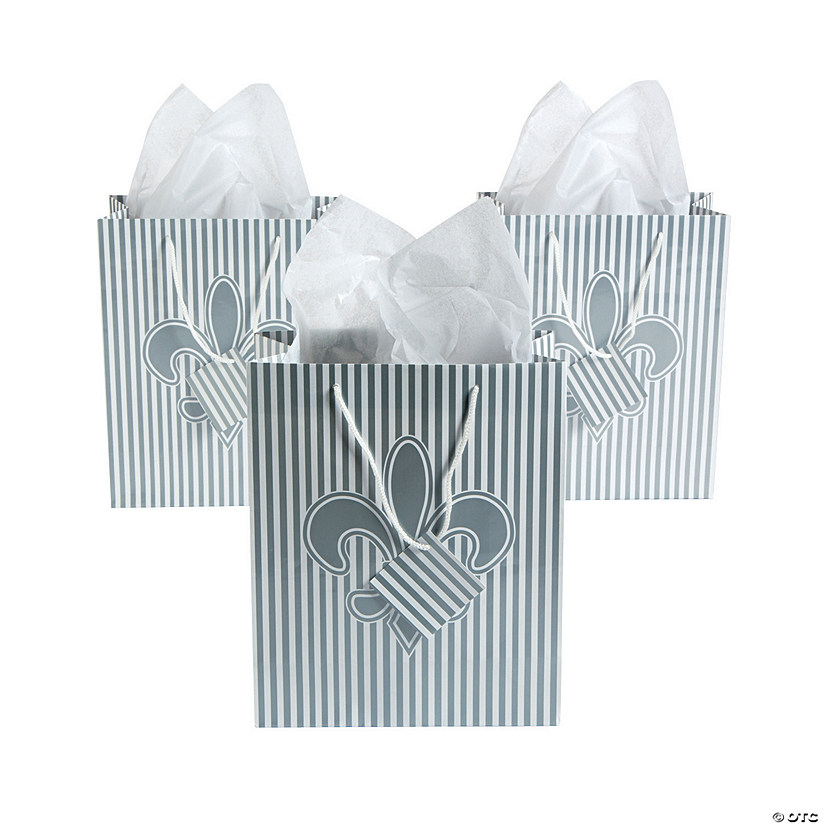 Fleur De Lis Medium Gift Bags  Discontinued