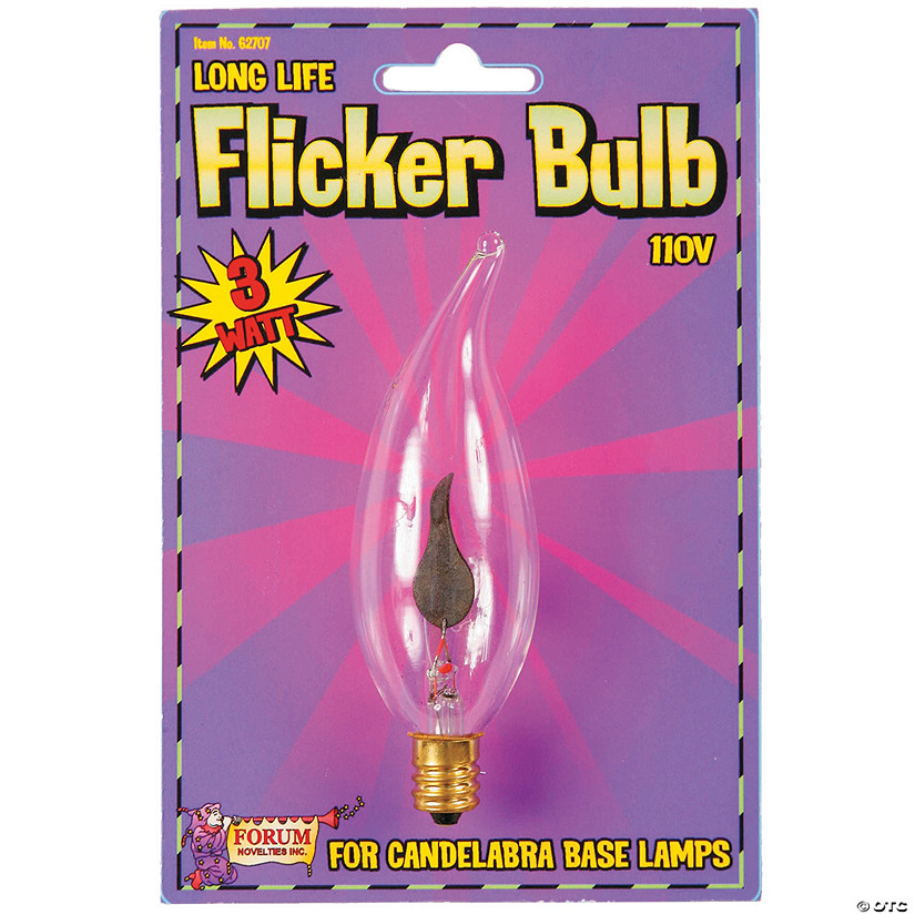 Flicker Bulb with Candelabra Base Party Light Oriental Trading
