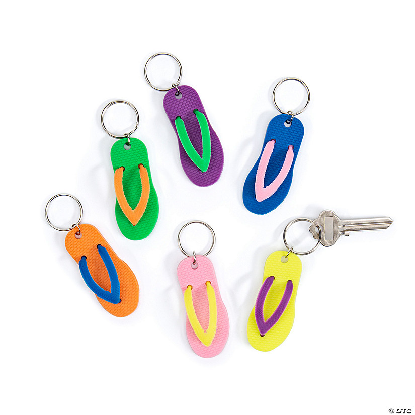 Flip Flop Keychains - 12 Pc. Image