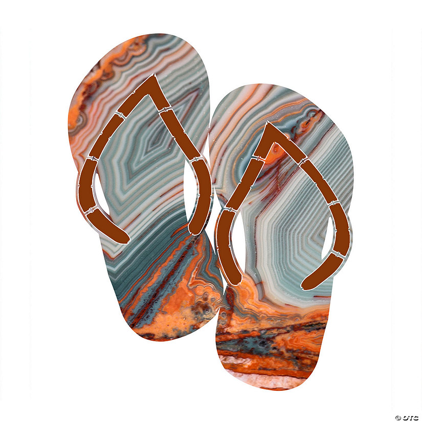 Flip flop metal wall art agate Oriental Trading