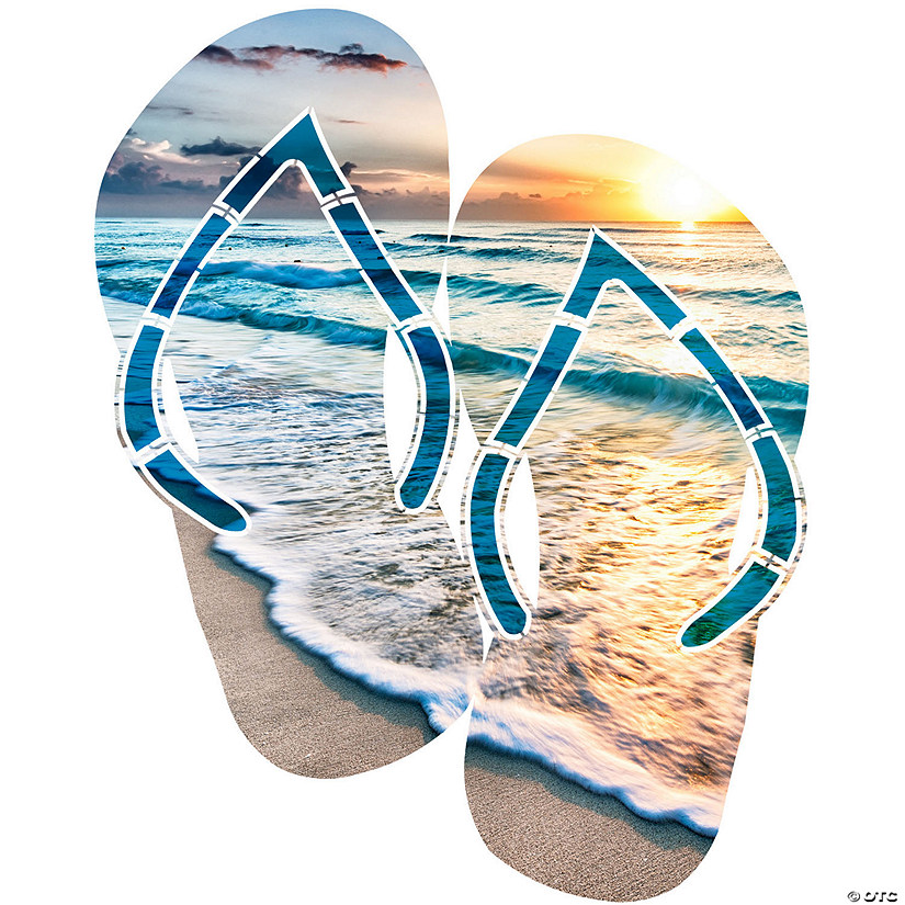 Flip flop wall art cancun Oriental Trading