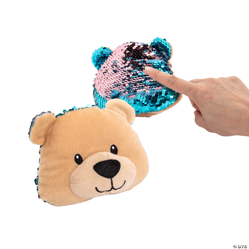 Flipping Sequin Stuffed Teddy Bears - 12 Pc. Image