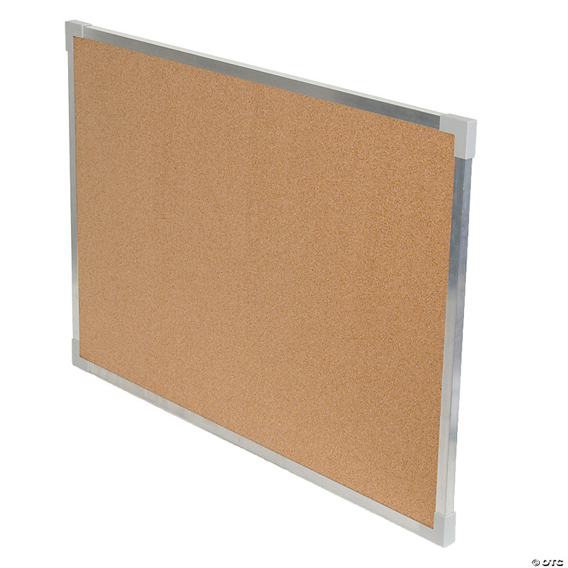 Flipside Aluminum Framed Cork Board, 24" x 36" Image