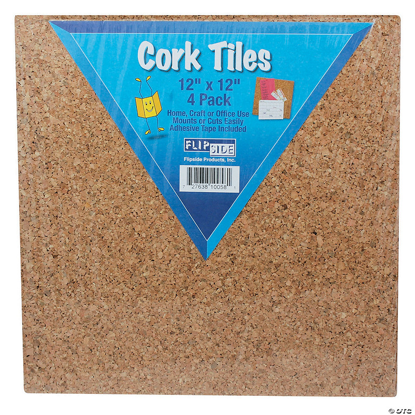 Flipside Cork Tiles 12Inx12In 4 Per, 2 Pack Image