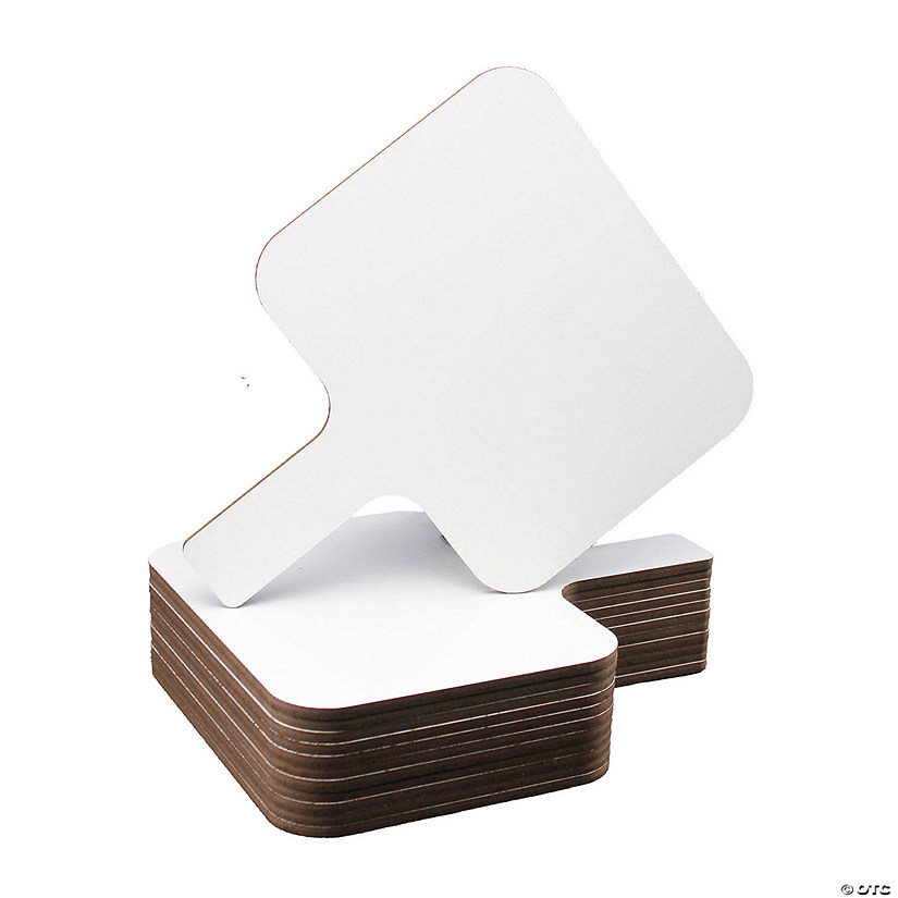 Flipside Products Rectangular Dry Erase Answer Paddle, 8" x 9.75", Pack of 12 Image
