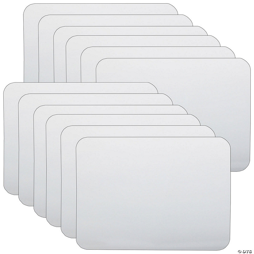 Flipside Products Two-Sided Dry Erase Board, 6" x 9", White, Pack of 12 Image
