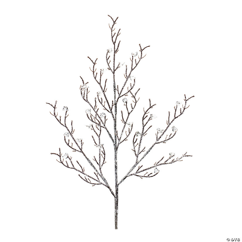 Flocked Ice Branch Branch (Set Of 12) 32"H Acrylic Image
