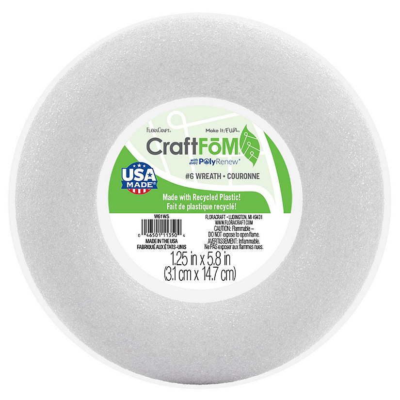 FloraCraft CraftFoM Wreath-1.25"x5.8" Image