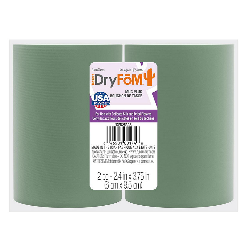 FloraCraft DryFoM Mug Plug 2/Pkg-3.75"X2.4" Image