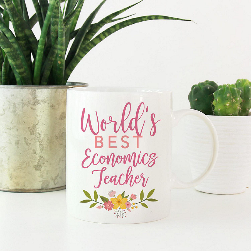 Floral Best Economics Ceramic Mug Image