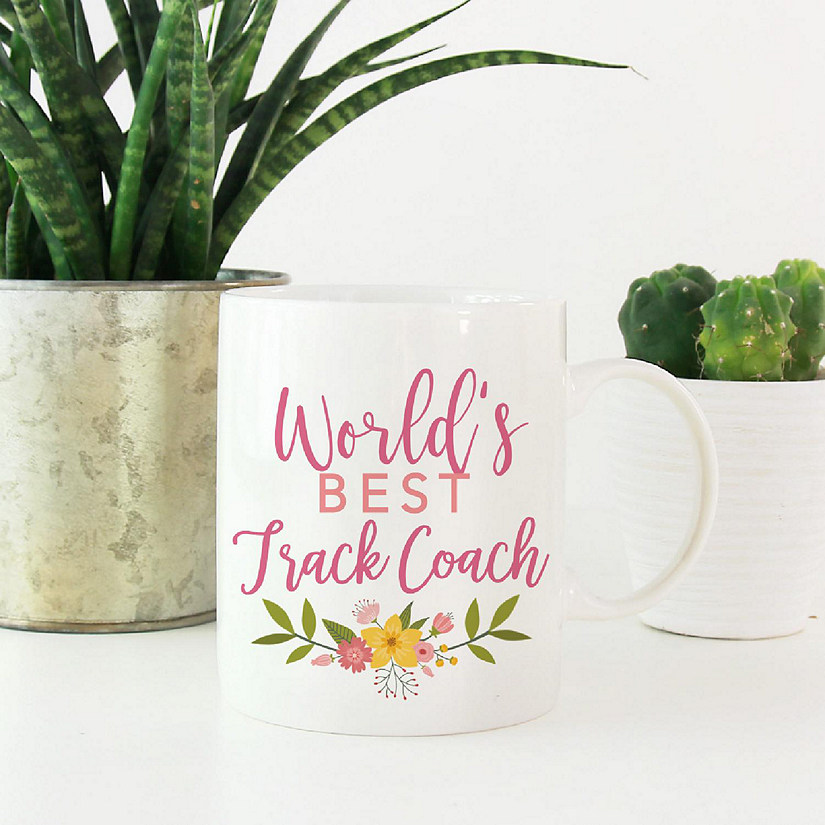Floral Best Track Coach Ceramic Mug Image