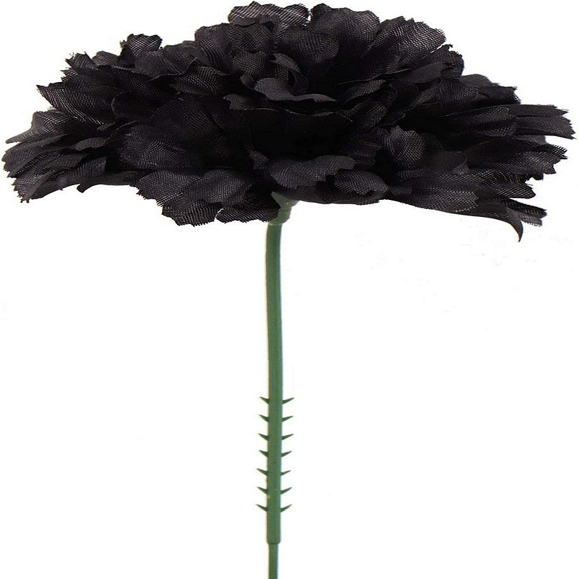 Floral Home Black 7" Silk Carnation Picks 100pcs Image