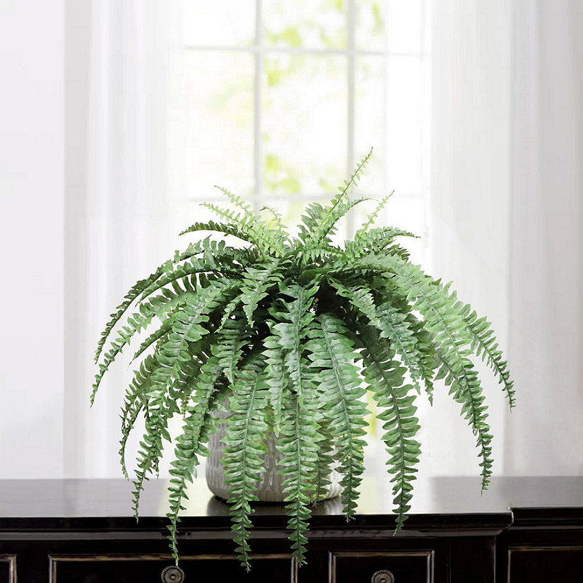 Floral Home Green Artificial Boston Fern 1pc Image