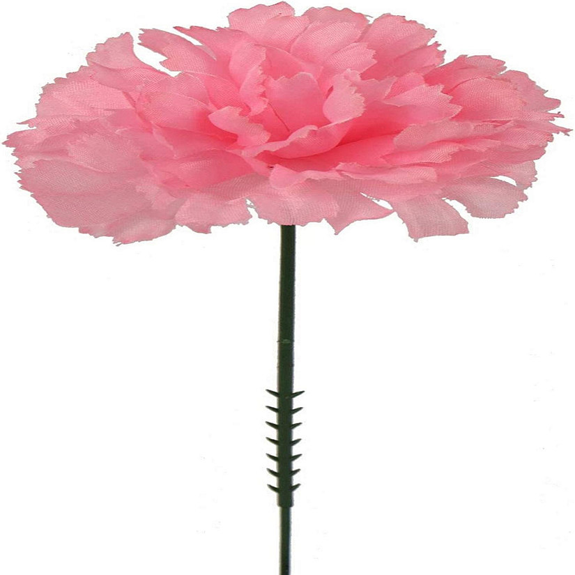 Floral Home Pink 7" Silk Carnation Picks 100pcs Image