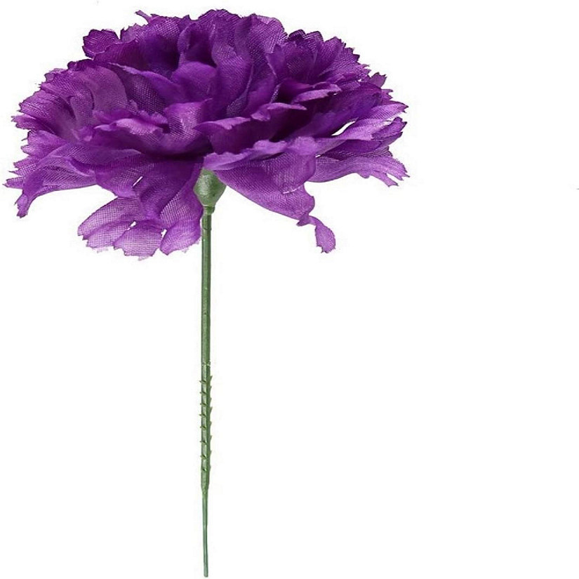 Floral Home Purple 7" Silk Carnation Picks 100 Image