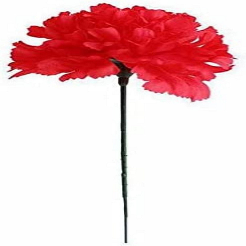 Floral Home Red 7" Artificial Silk Carnation Picks 10 Oriental Trading