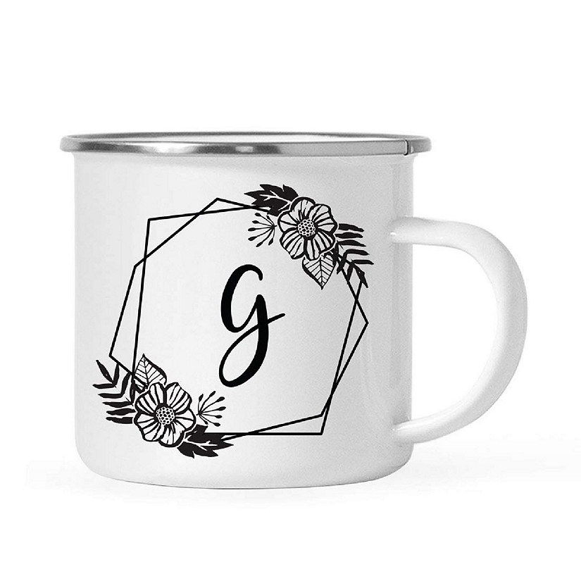 Floral Monogram G 11oz Campfire Mug Image