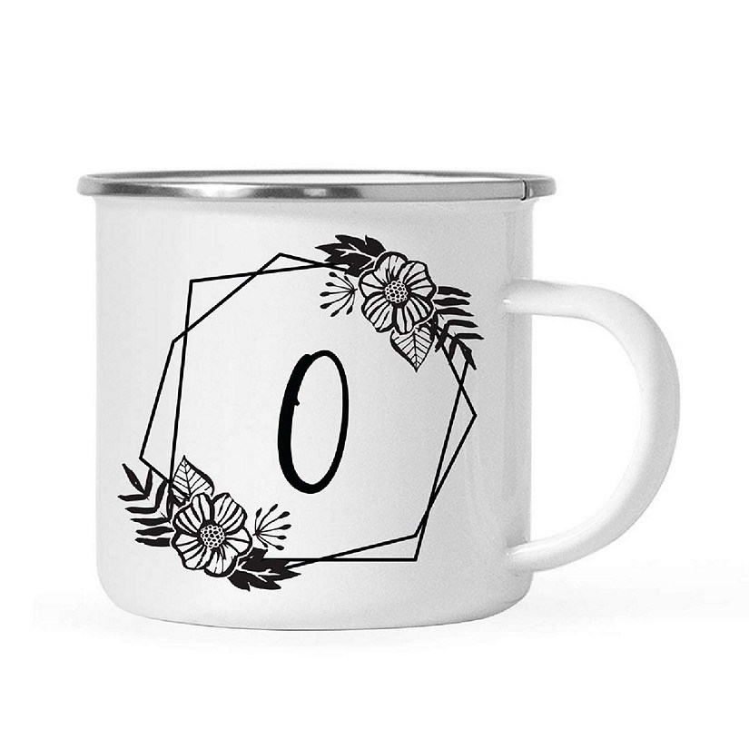 Floral Monogram O 11oz Campfire Mug Image