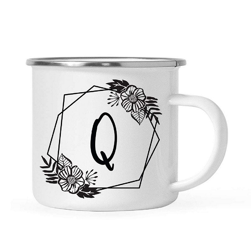 Floral Monogram Q 11oz Campfire Mug Image